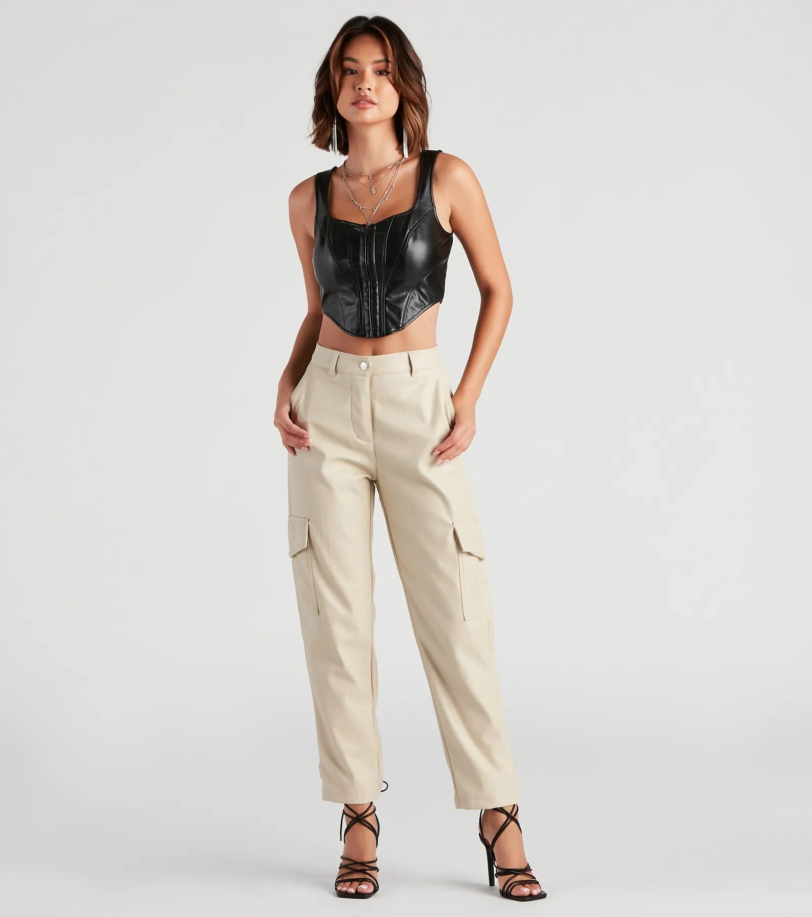 Stylish cropped pants for warm season trends -Truly Cool Cargo Straight Leg Pants